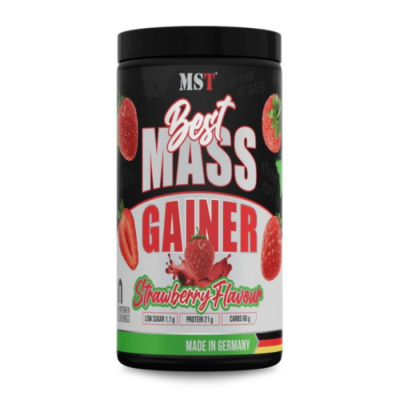 Гейнер, MST BEST Mass Gainer Strawberry (Полуниця) 1 kg