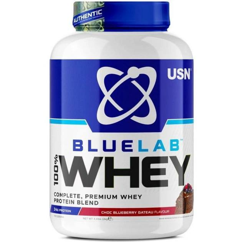 Сироватковий протеїн, Blue Lab 100% Whey Premium Protein 2000 g, Шоколадно-чорничне тістечко