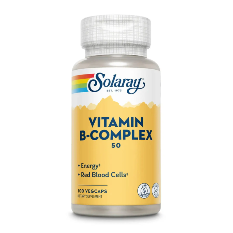 Комплекс вітамінів групи Б, Vitamin B-Complex 50мг - 100 vcaps