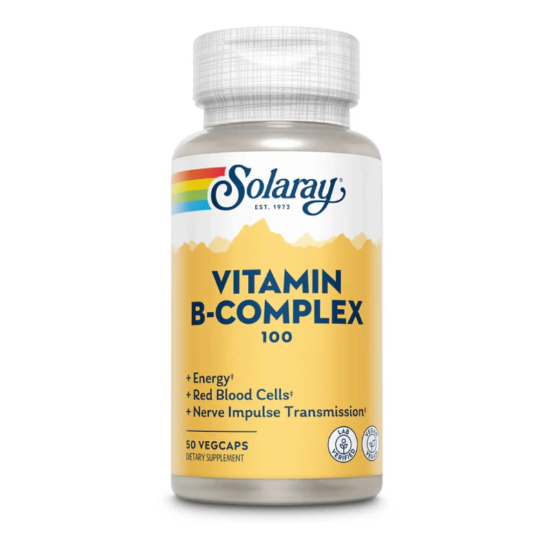 Комплекс вітамінів групи Б, Solaray Vitamin B-Complex 100 - 50 vcaps