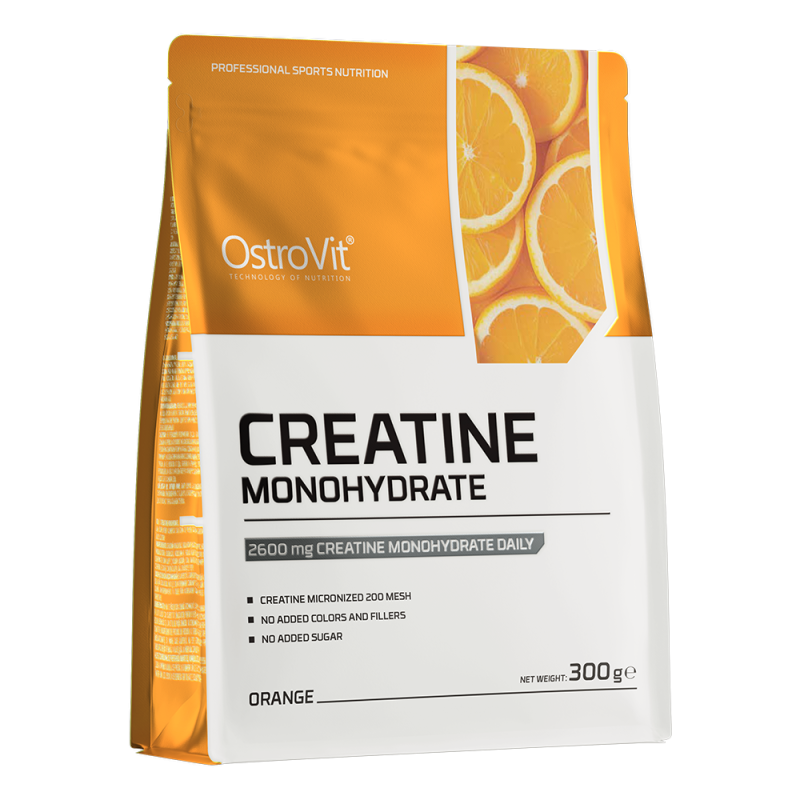 Креатин моногідрат, OstroVit Creatine Monohydrate - 300g, Апельсин