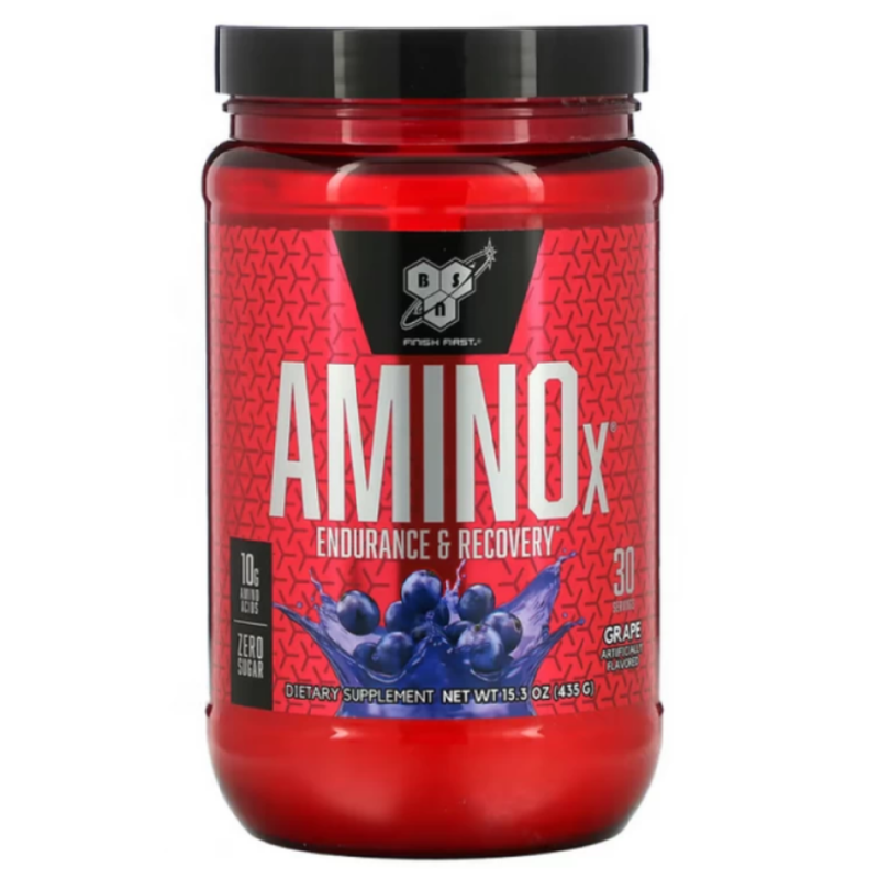 Комплекс амінокислот, BSN, Amino X, 435гр (30 порцій) блакитна малина