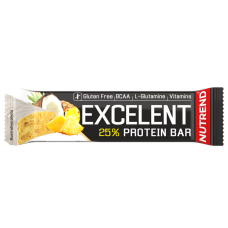 Протеїновий батончик, Nutrend Excelent Protein Bar, 85г, Ананас і кокос у йогуртовій глазурі