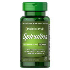 Спіруліна, Spirulina 500mg - 100 tabs