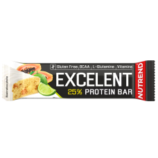 Протеїновий батончик, Nutrend Excelent Protein Bar, 85г, Лайм з папаєю в йогуртовій глазурі