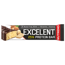 Протеїновий батончик, Nutrend Excelent Protein Bar, 85г, Марципан з мигдалем у молочному шоколаді