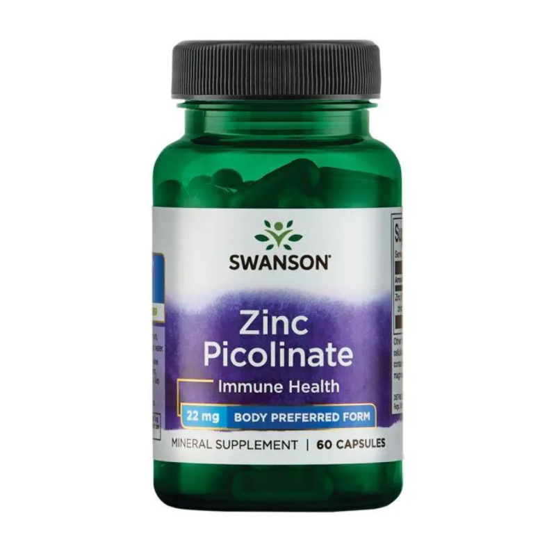 Цинк Піколінат, Zinc Picolinate 22 mg - 60 caps