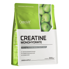 Креатин моногидрат, OstroVit Creatine Monohydrate - 300g, Зелене яблуко