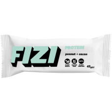 Протеїновий батончик, FIZI Protein Bar - 45g Peanut-Сacao