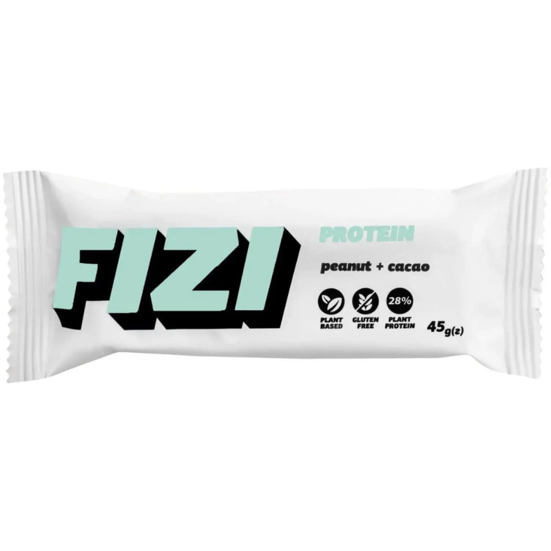Протеїновий батончик, FIZI Protein Bar - 45g Peanut-Сacao