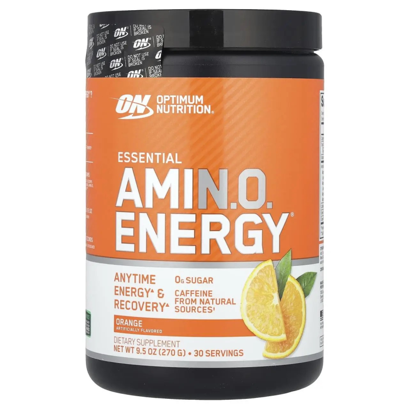 Комплекс амінокислот, Optimum Nutrition, Essential Amino Energy, 270гр (30 порцій), Апельсин