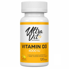Вітамін Д3, Vitamin D3 4000IU - 120 softgels