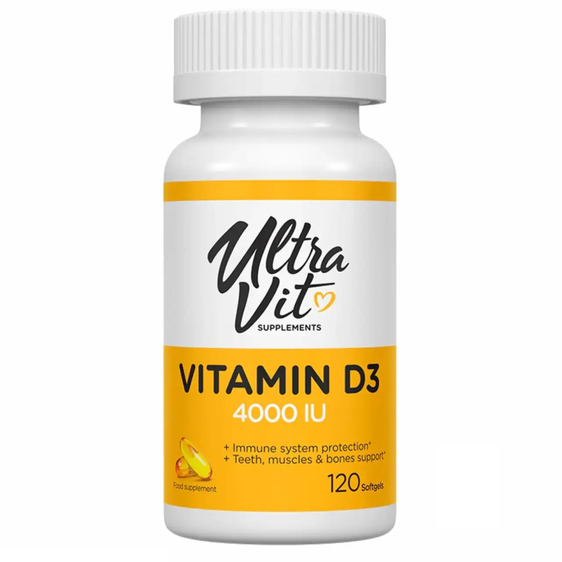 Вітамін Д3, Vitamin D3 4000IU - 120 softgels
