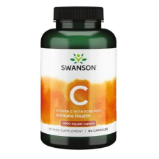 Вітамін С з шипшиною, Vitamin C with Rose Hips 1000 mg - 90 caps