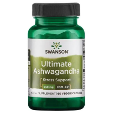 Ашваганда ULTIMATE (посиленої дії), SWANSON Ultimate Ashwagandha 250 mg - 60veg caps