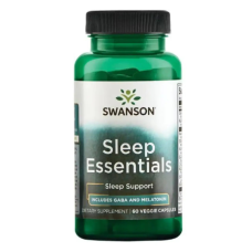 Swanson Sleep Essentials Includes Gaba and Melatonin 60 Veg Caps