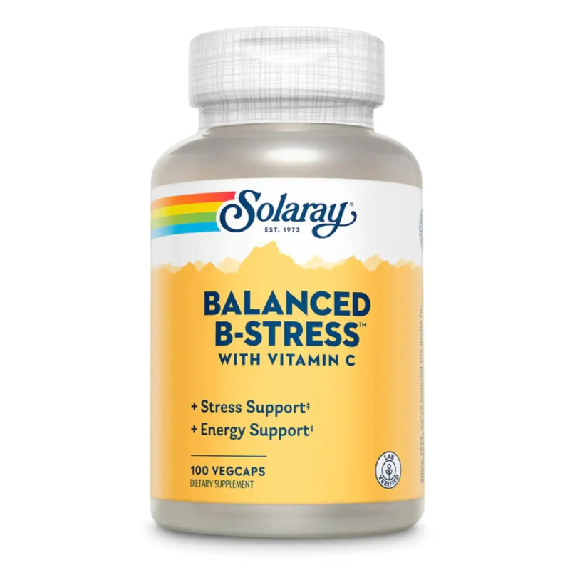 Вітаміни групи Б з вітаміном С від стресу, Balanced B Stress - 100 vcaps