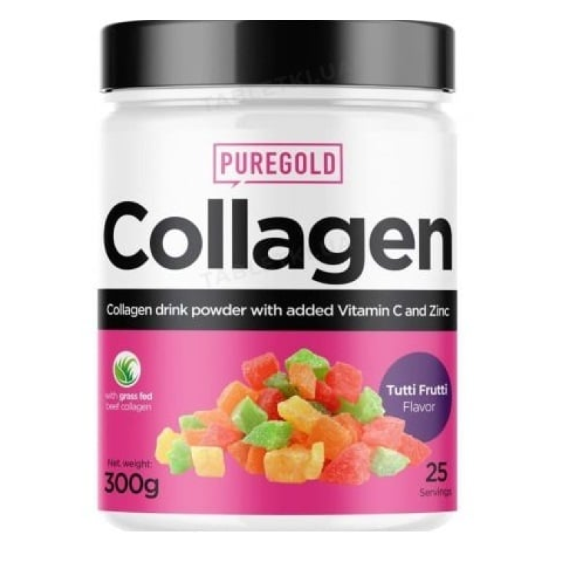 Колаген, Pure Gold Collagen - 300g, Tutti Frutti 
