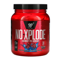 Передтренувальний комплекс з кофеїном, BSN, N.O.-Xplode 3.3 Pre-Workout - 555 г, Blue Raz (блакитна малина)