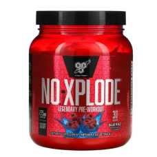Передтренувальний комплекс з кофеїном, BSN, N.O.-Xplode 3.3 Pre-Workout - 555 г, Blue Raz (блакитна малина)