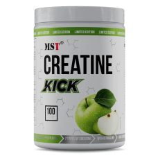 Комплексний креатин, MST Creatine Kick 7in1, Креатин кік 1кг. (100 порцій) Зелене яблуко