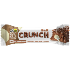 Протеїновий батончик Crunch Bar ШОКОЛАД МОЛОЧНА КАРАМЕЛЬ без цукру 50 г 25%